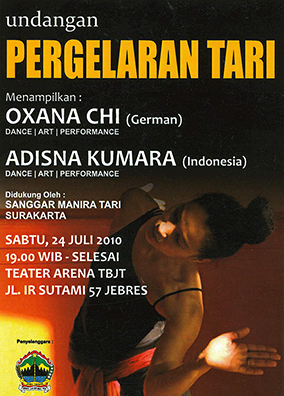 Flyer Teater Arena Taman Budaya Surakarta 2010